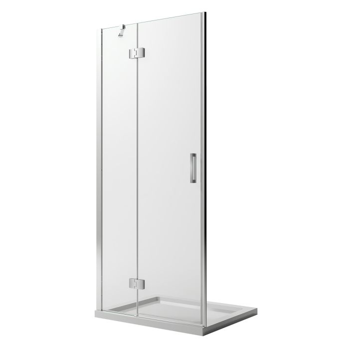 Porta Doccia 70CM H190 Vetro Trasparente con Easy-Clean mod. Flip Anta + Profilo