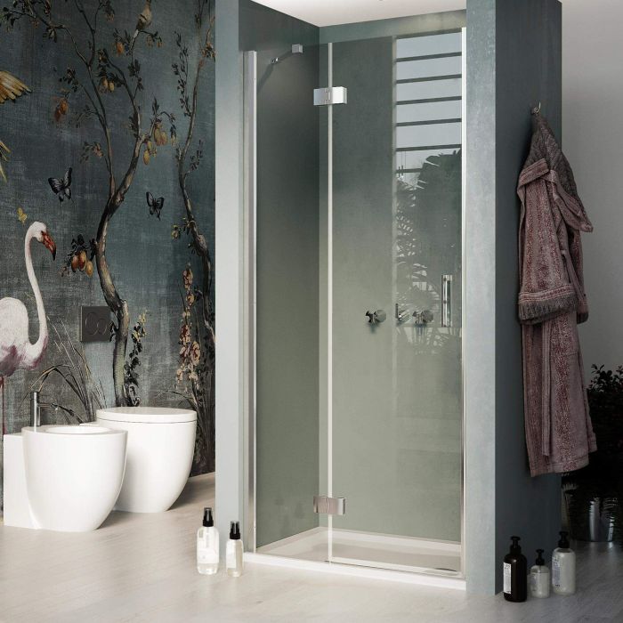 Porta Doccia 70CM H190 Vetro Trasparente con Easy-Clean mod. Flip Anta + Profilo