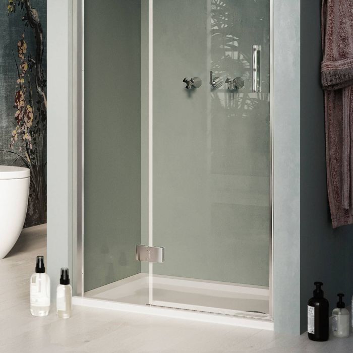 Porta Doccia 70CM H190 Vetro Trasparente con Easy-Clean mod. Flip Anta + Profilo
