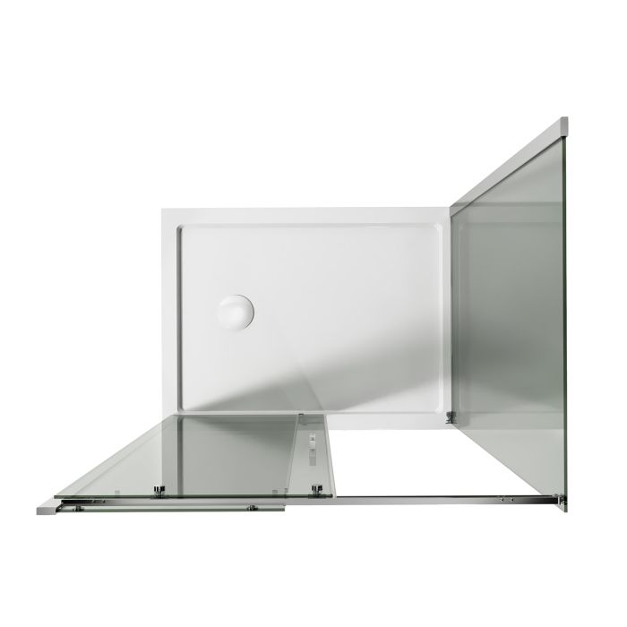 Box Doccia 80x150CM H200 Vetro Trasparente 8mm Versione Sinistra con EasyClean mod. Prime Duo 1 Anta