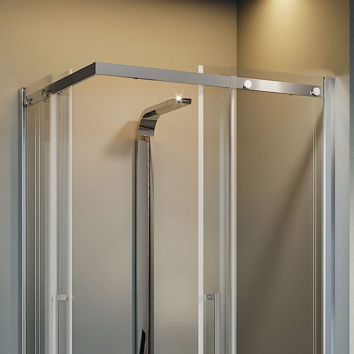 Box Doccia Rettangolare 100x110CM H200 Vetro Trasparente 8mm Destra con EasyClean mod. Prime Corner