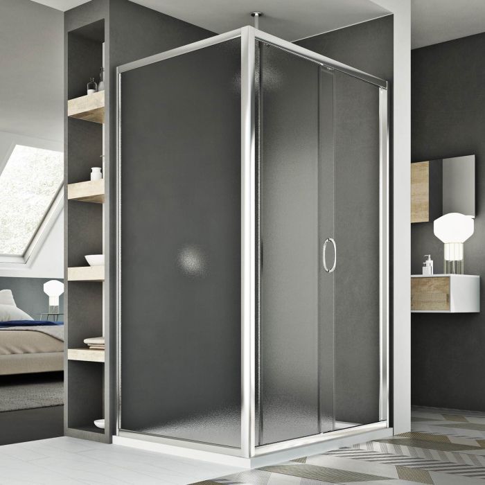 Box Doccia 80x140 CM H185 stampato C mod. Replay Duo 1 Anta