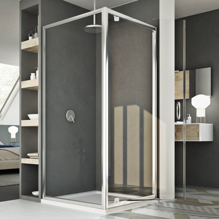 Box Doccia 70x90 AP. 90 CM H185 trasparente mod. Sintesi Duo 1 Anta