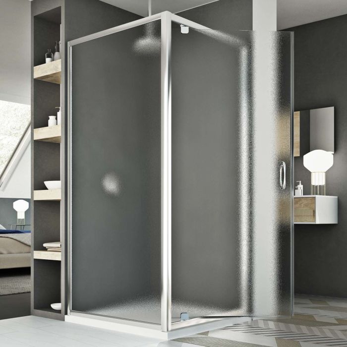 Box Doccia 80x80 AP. 80 CM H185 stampato C mod. Sintesi Duo 1 Anta