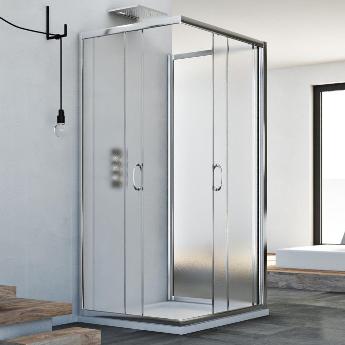 Box Doccia 3 lati 70x70x70 CM H185 stampato C mod. Junior Trio