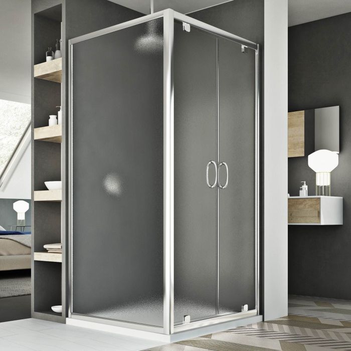 Box Doccia 80x90 AP. 90 CM H185 stampato C mod. Sintesi Duo 2 Ante