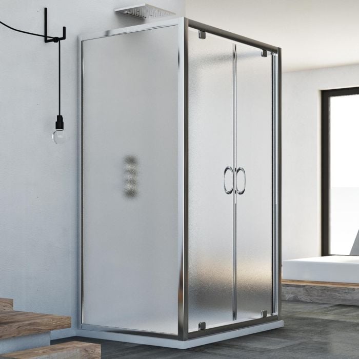 Box Doccia 3 lati 70x100x70 CM H185 stampato C mod. Sintesi Trio 2 Ante