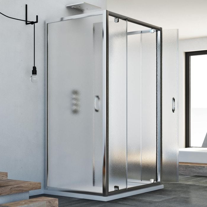 Box Doccia 3 lati 70x100x70 CM H185 stampato C mod. Sintesi Trio 2 Ante