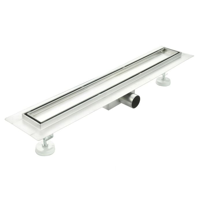 Canalina di scarico doccia in acciaio inox piastrellabile per box doccia 80 cm mod. Tile
