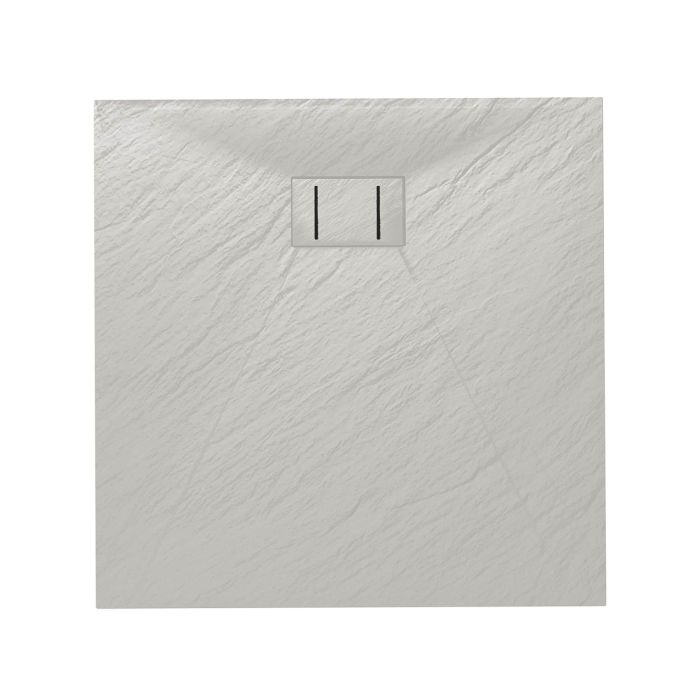 Piatto Doccia 80x80x2,6 CM Quadrato Bianco Effetto Pietra mod. Blend