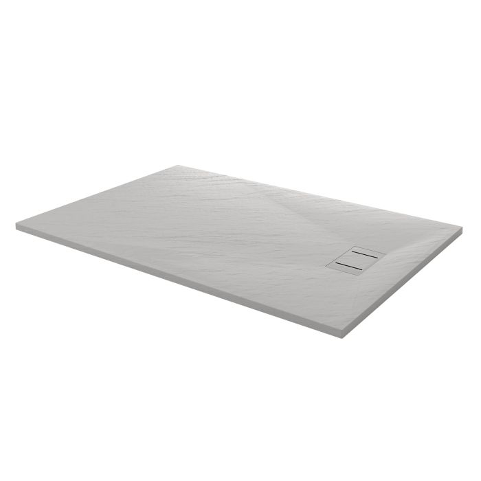 Piatto Doccia 80x170x2,6 CM Rettangolare Bianco Effetto Pietra mod. Blend