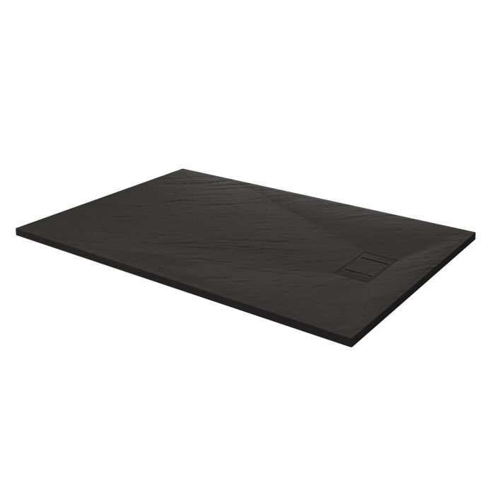 Piatto Doccia 70x170x2,6 CM Rettangolare Antracite Effetto Pietra mod. Blend