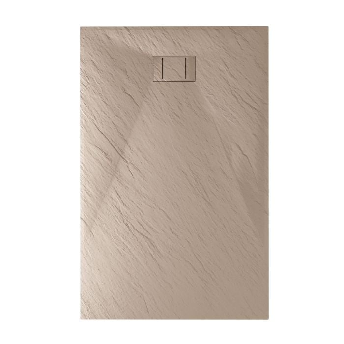 Piatto Doccia 90x160x2,6 CM Rettangolare Tortora Effetto Pietra mod. Blend