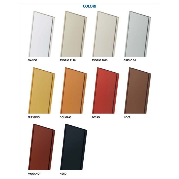 Porta a soffietto da interno in kit in PVC Mogano 82x220 cm mod. Simona