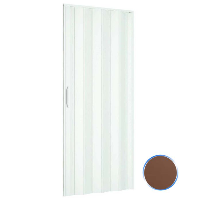 Porta a soffietto da interno in kit in PVC Noce 82x220 cm mod. Simona main product photo