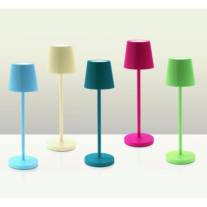Lampada da tavolo led ricaricabile IP54 colore carta da zucchero mod. Emma