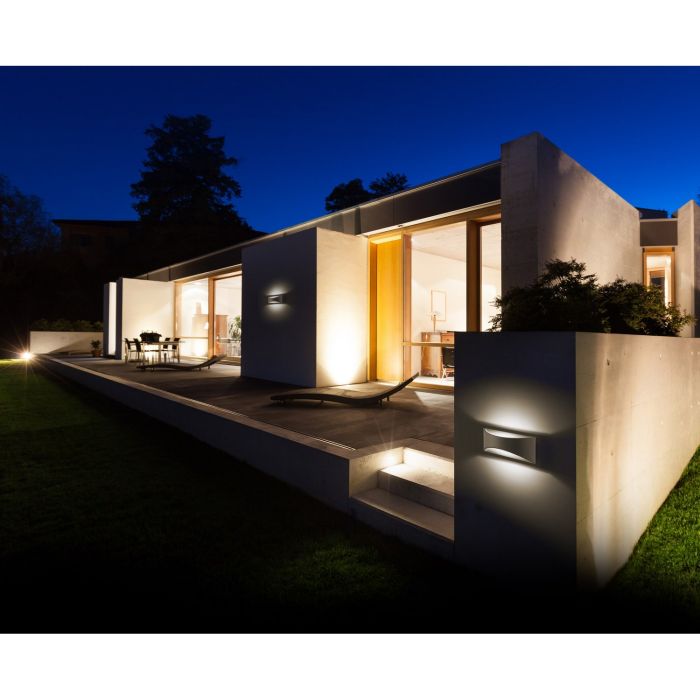 Applique da parete ad illuminazione indiretta colore bianco mod. Maiorca