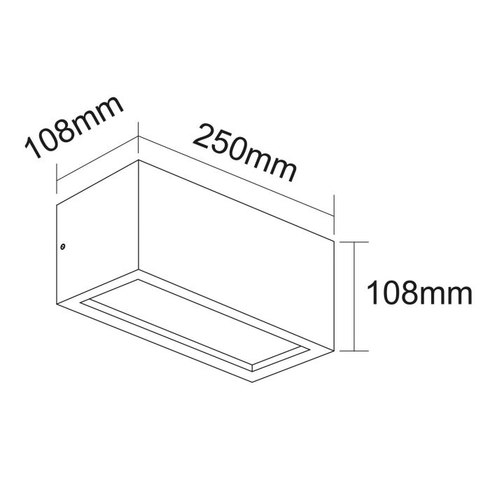 Applique led da parete colore bianco mod. Vigo 1