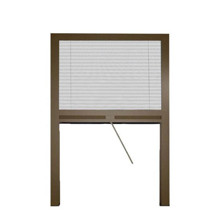 Zanzariera a plisse in kit riducibile universale Melodie per finestra verticale 160x160 Bronzo main product photo
