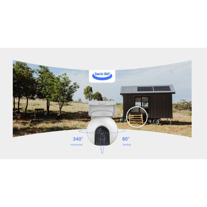 Telecamera motorizzata da esterno 4G a batteria modello EB8 4G