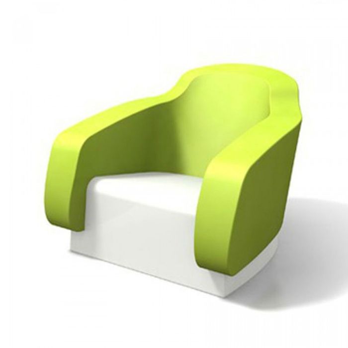 Poltrona per esterno e interno Klimt Kiwi e Bianco main product photo