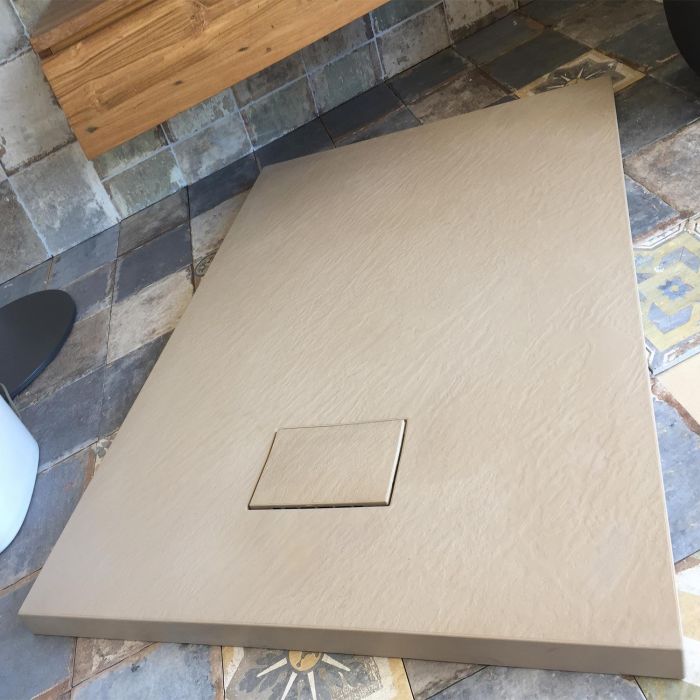 Piatto Doccia 90x160x2,6 cm Tortora Effetto Pietra mod. Strong