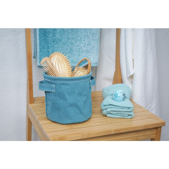Cesta Multifunzione Turchese in Cotone impermeabile Mod. Pod
