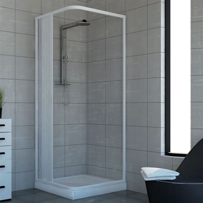 Box doccia 70x100 in PVC mod. Acquario con apertura laterale main product photo