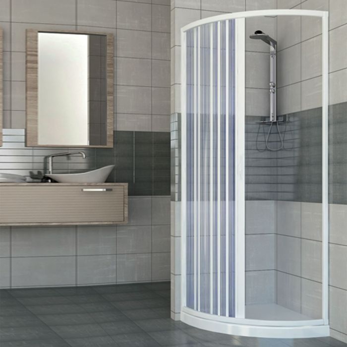 Box doccia 90x90 in PVC mod. Scorpione con apertura laterale