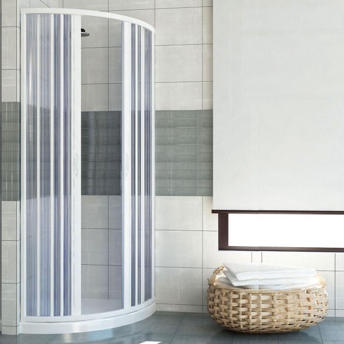 Box doccia 90x90 in PVC mod. Scorpione con apertura centrale