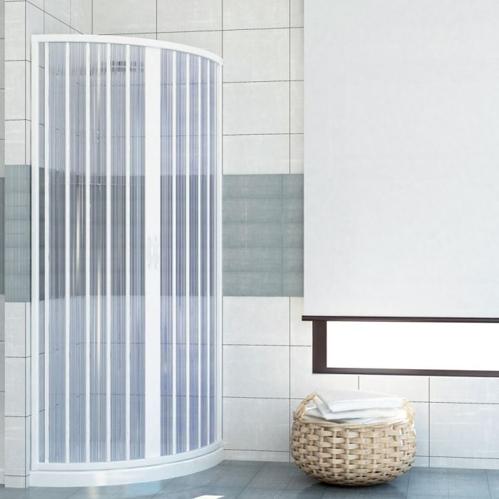 Box doccia 90x90 in PVC mod. Scorpione con apertura centrale