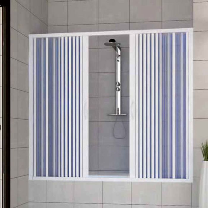 Porta doccia sopravasca 140 CM in PVC mod. Nina con apertura centrale
