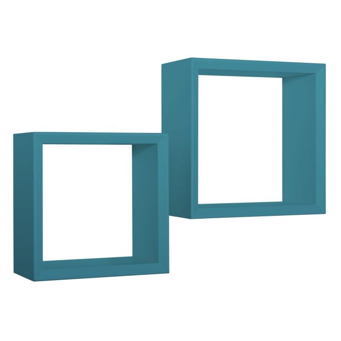 Acquista Sanitec Mensole a cubo da parete Set di 2 pz componibile colore  Blu mod. Ginevra in Offerta a 46.9€ su BricoNow