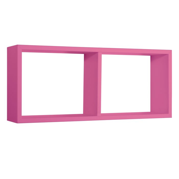 Mensola da parete 2 scomparti colore Fucsia 70x30 cm mod. Morgana main product photo