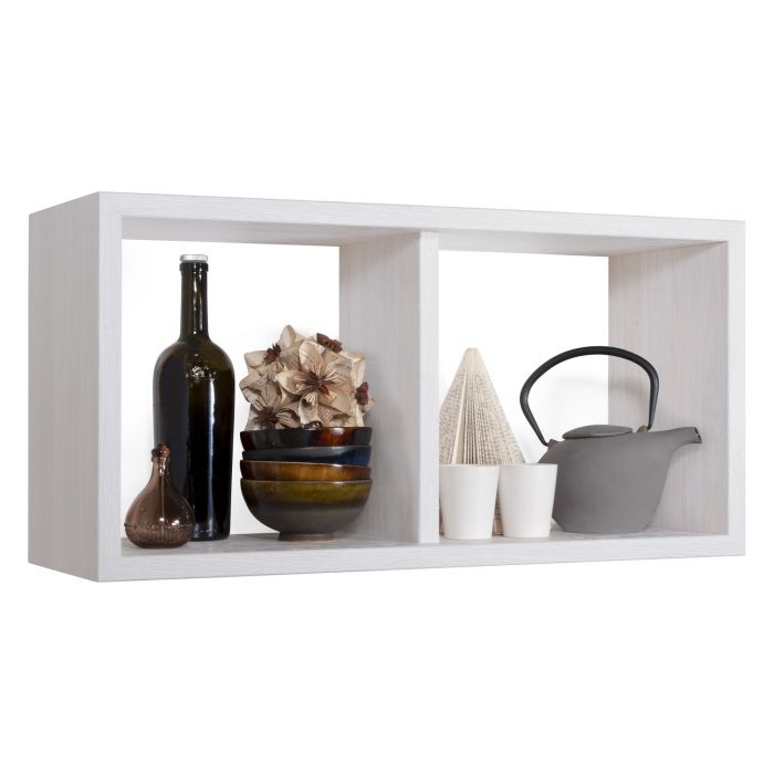 Mensola da parete 2 scomparti colore Rovere imperiale 70x30 cm mod. Morgana Maxi