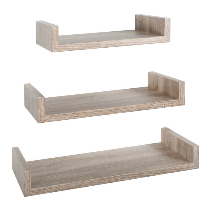 Mensole da Parete Set di 3 pz colore Rovere sagerau mod. Calamita Maxi main product photo