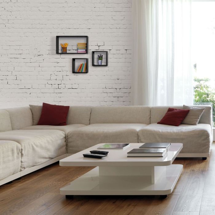 Mensole a cubo da parete Set di 3 pz componibile vari colori mod. Tribù