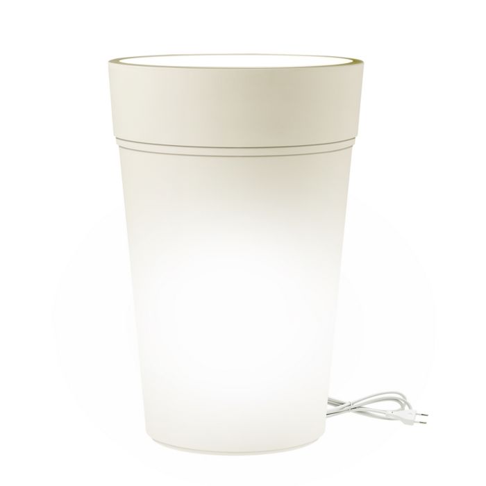 Vaso luminoso Tondo Led luce bianca Ø 38 CM H 65 o 80 CM mod. Stem main product photo