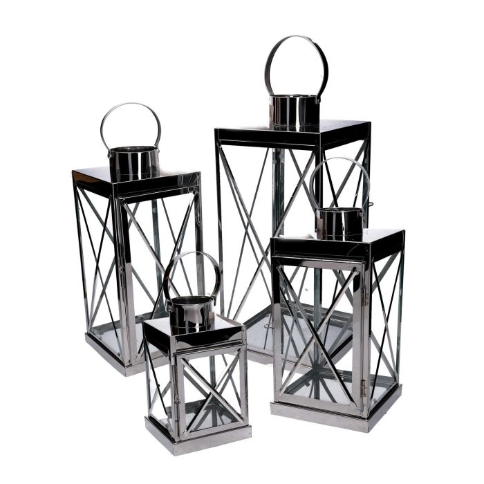 Lanterna set da 4 Argento in metallo main product photo