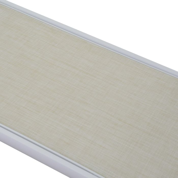 Lettino in Alluminio Bianco 195x55 cm 31 cm mod. Cleveland