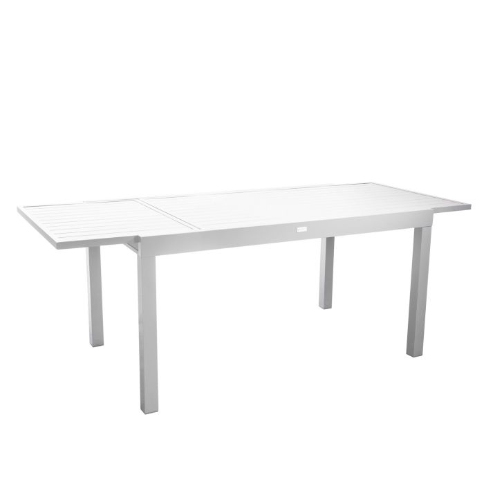 Tavolo estensibile in Alluminio Bianco 150/210x90 cm 73 cm mod. Sullivan