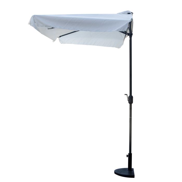 Ombrellone da balcone decentrato in Alluminio Bianco 2,3x1x3 metri  mod. Elmira