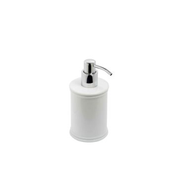 Dispenser Sapone da Appoggio Bianco in Porcellana Mod. Impero