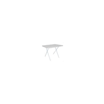 Tavolino pieghevole bianco in PVC 79x59,5x61,5/50h cm