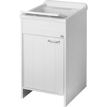 Lavatoio con mobile in PVC colore bianco 45x50 cm mod. Garden