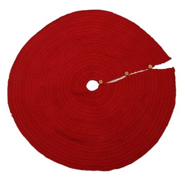 Copribase albero di Natale Rosso in tessuto maglia ø112 h 0,5 cm