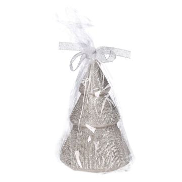 Candela Albero Natale Champagne paraffina