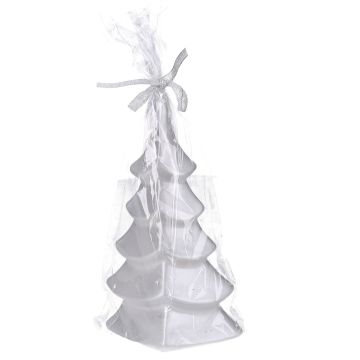 Candela Albero Natale Argento paraffina