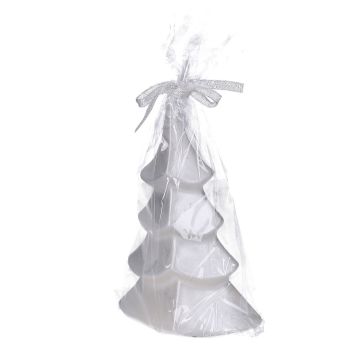 Candela Albero Natale Argento paraffina