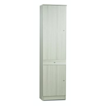 Mobile 2 ante 6 ripiani regolabili h 110 cm colore Eucalipto